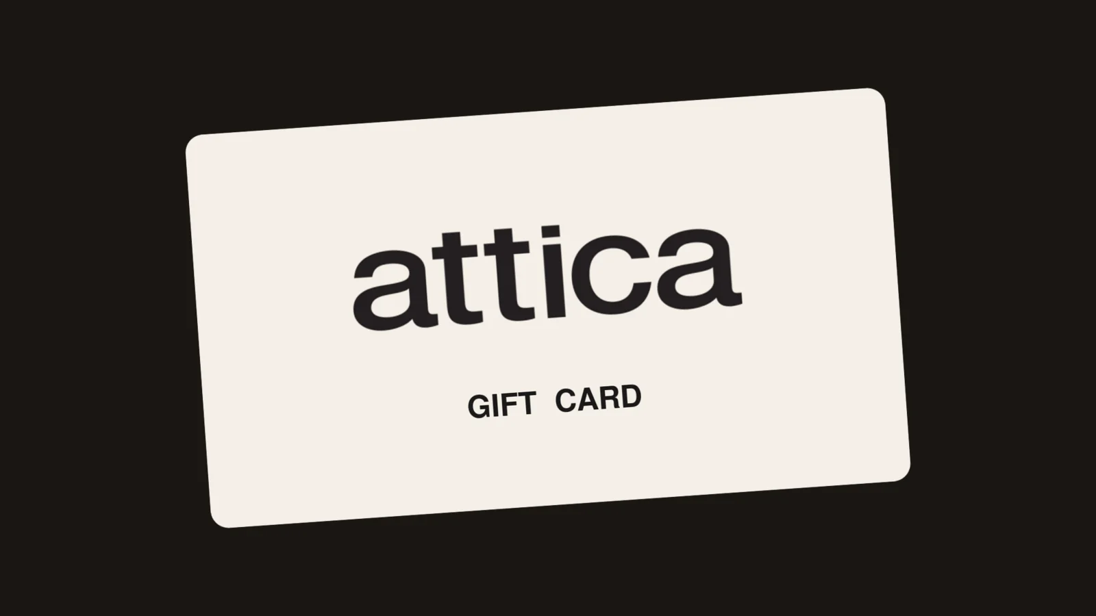 Attica gift card