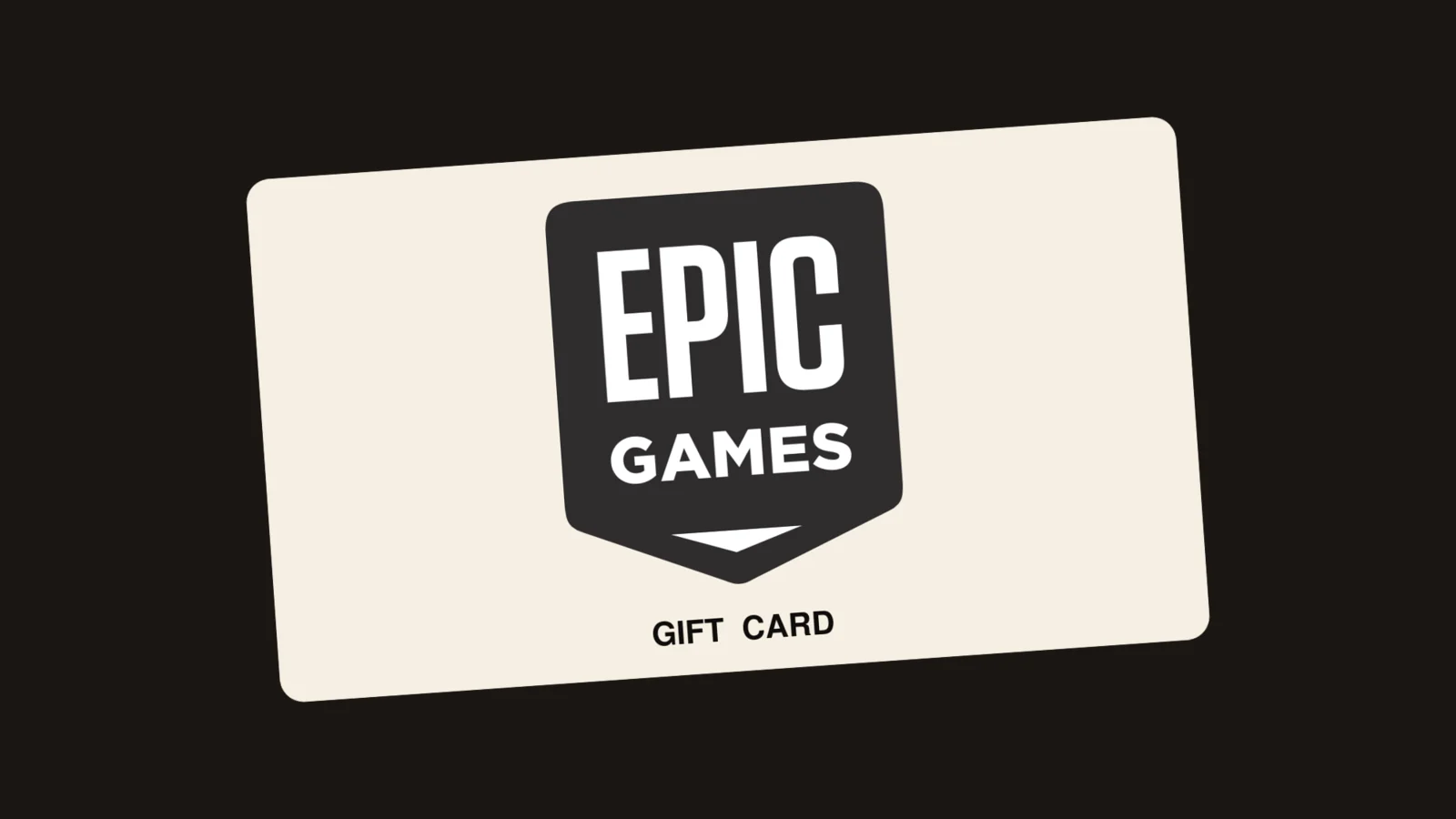 Epic Games gift card