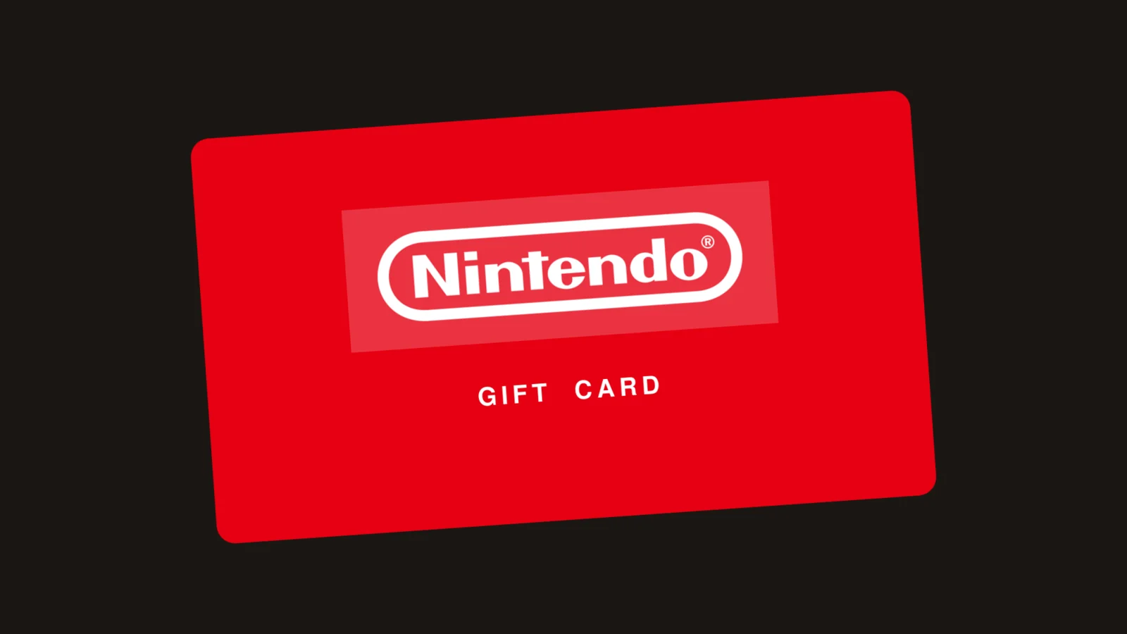 Nintendo gift card