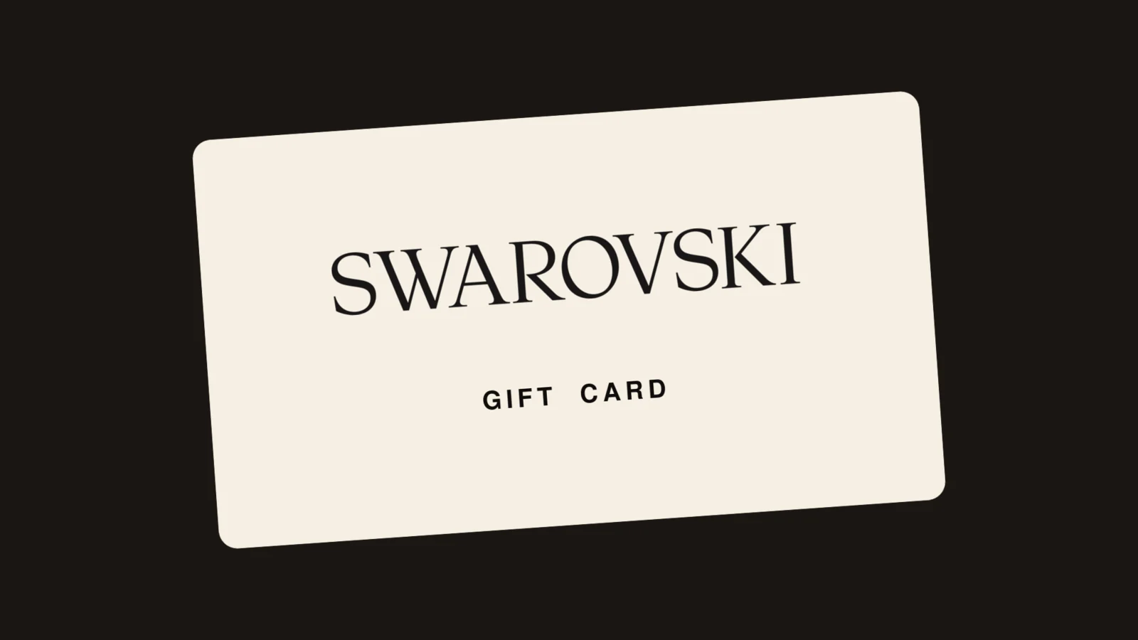 Swarovski gift card