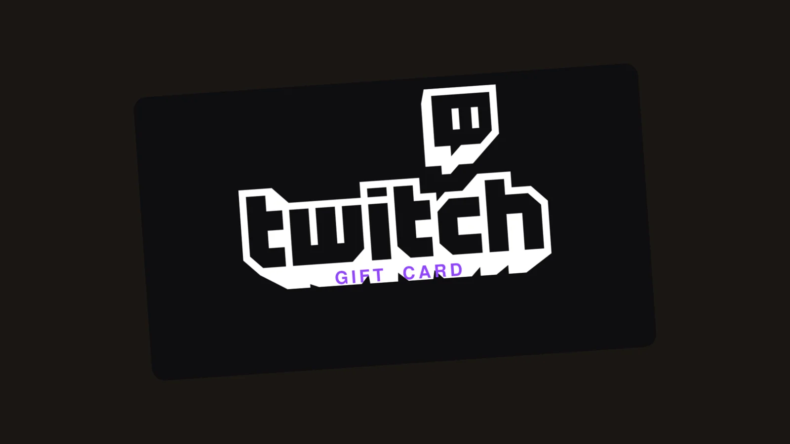 Twitch gift card