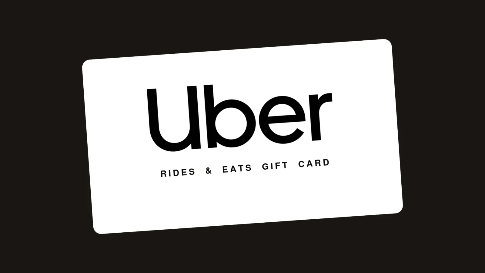 Uber & Uber Eats gift card